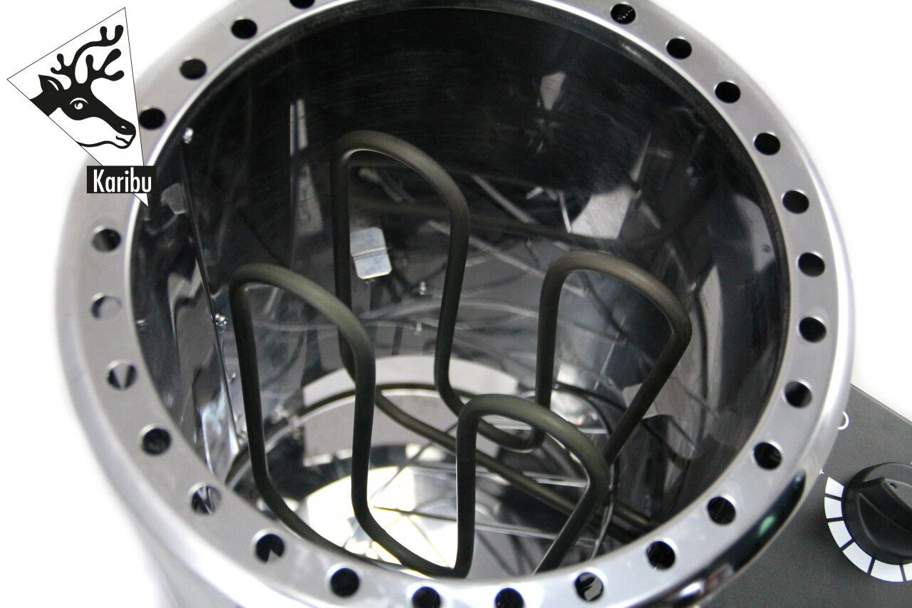Saunaofen 3,6 kW Plug&Play mit integr. Steuerung und Steinen
