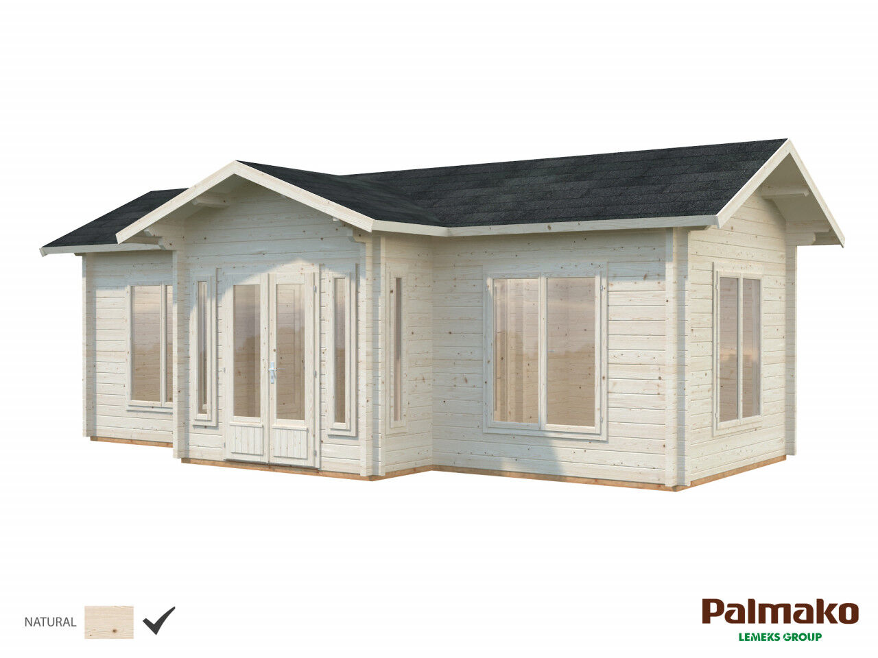 Palmako Ferienhaus Anna 26,8 m² naturbelassen
