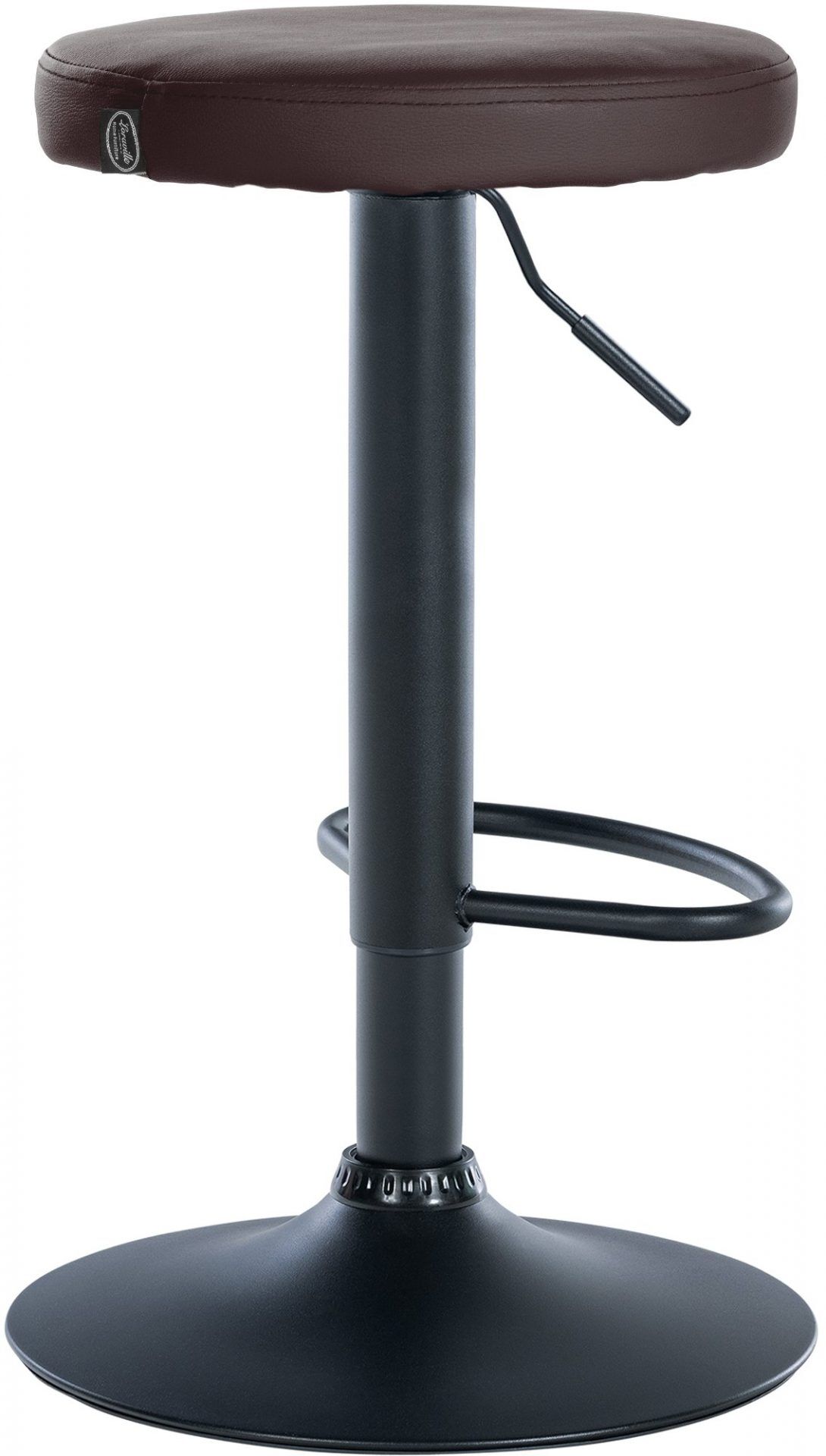 Barhocker Ponte Kunstleder schwarz, braun