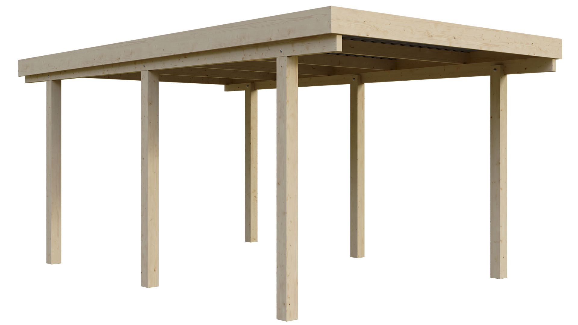 Carport Holz 310x510cm Fichte