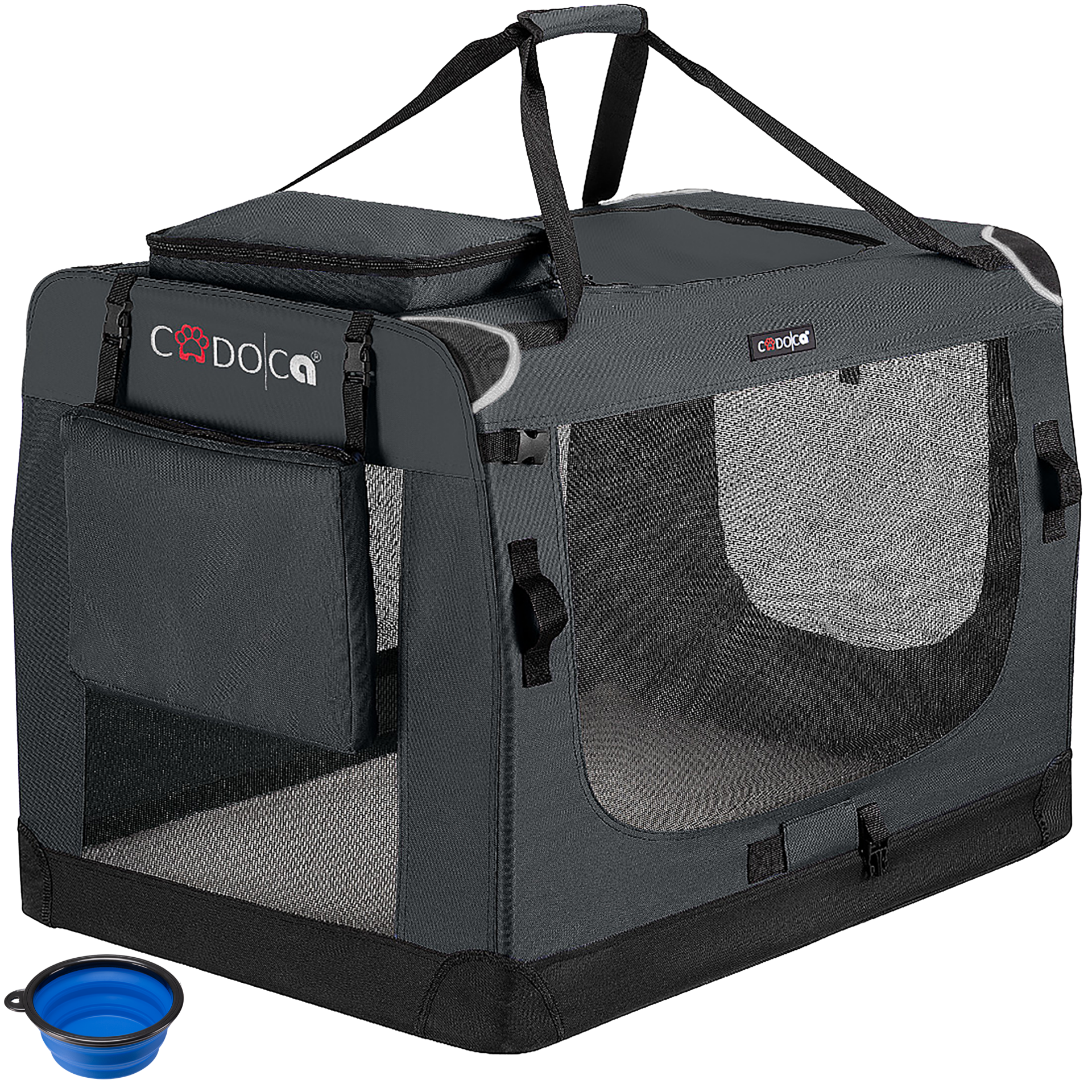 Hundebox faltbar XXL 90x60x66cm Anthrazit