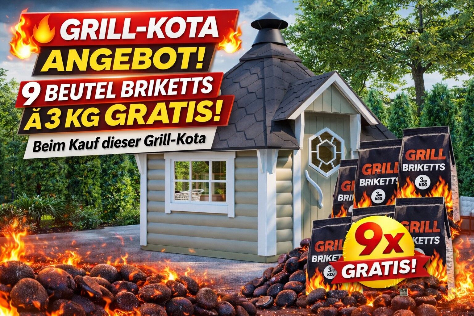 Angebot Briketts Exzellent Grillkota