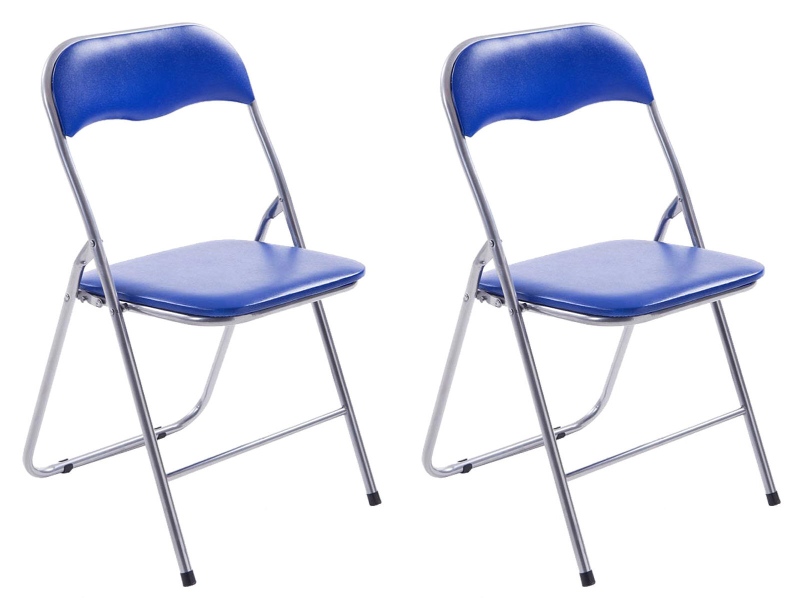 2er Set Klappstuhl Felix, blau/silber