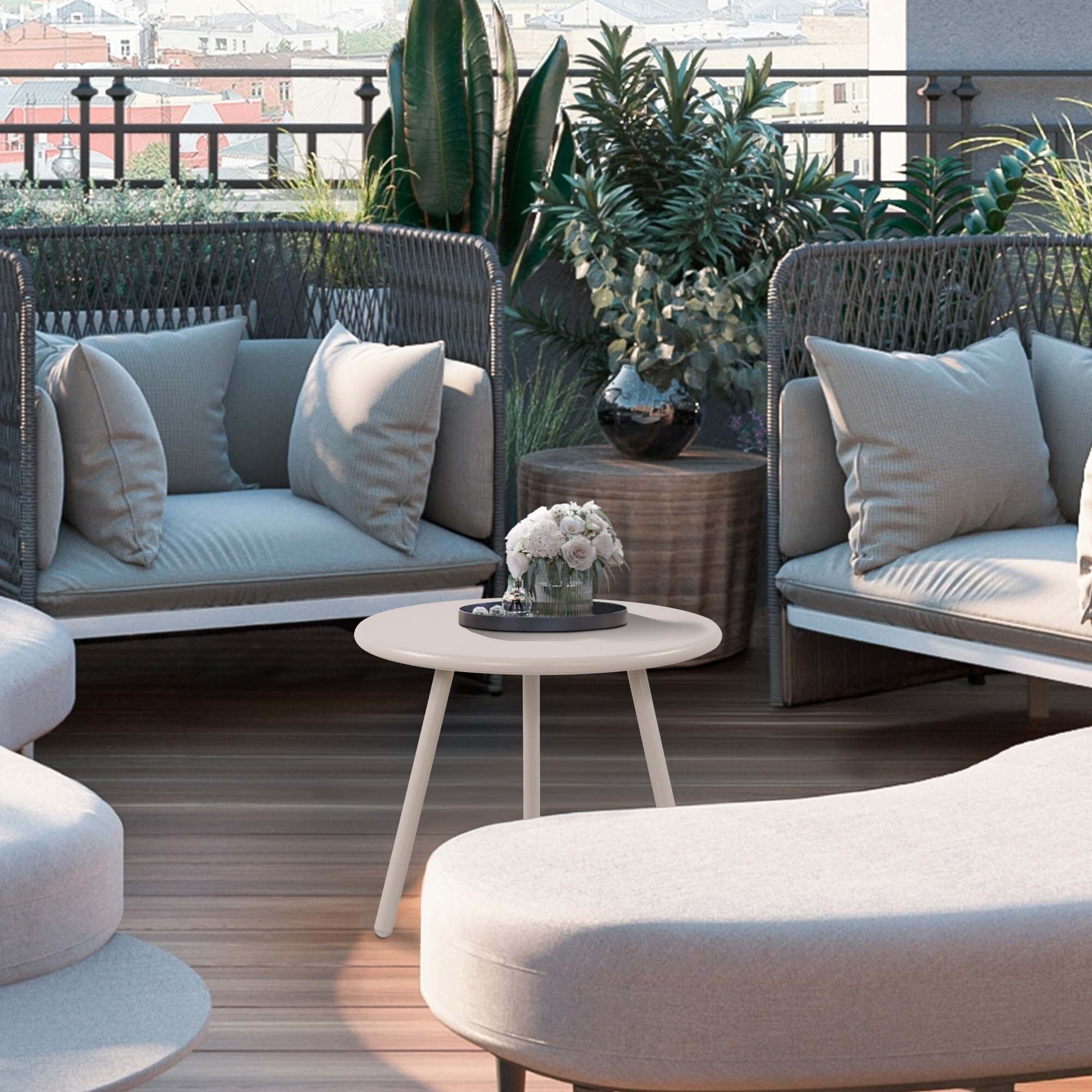 Couchtisch Berea, hellgrau