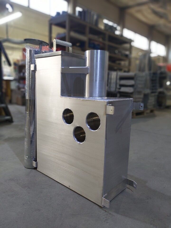 Holz Innenofen für Badefass 30 KW, Aluminium 5754