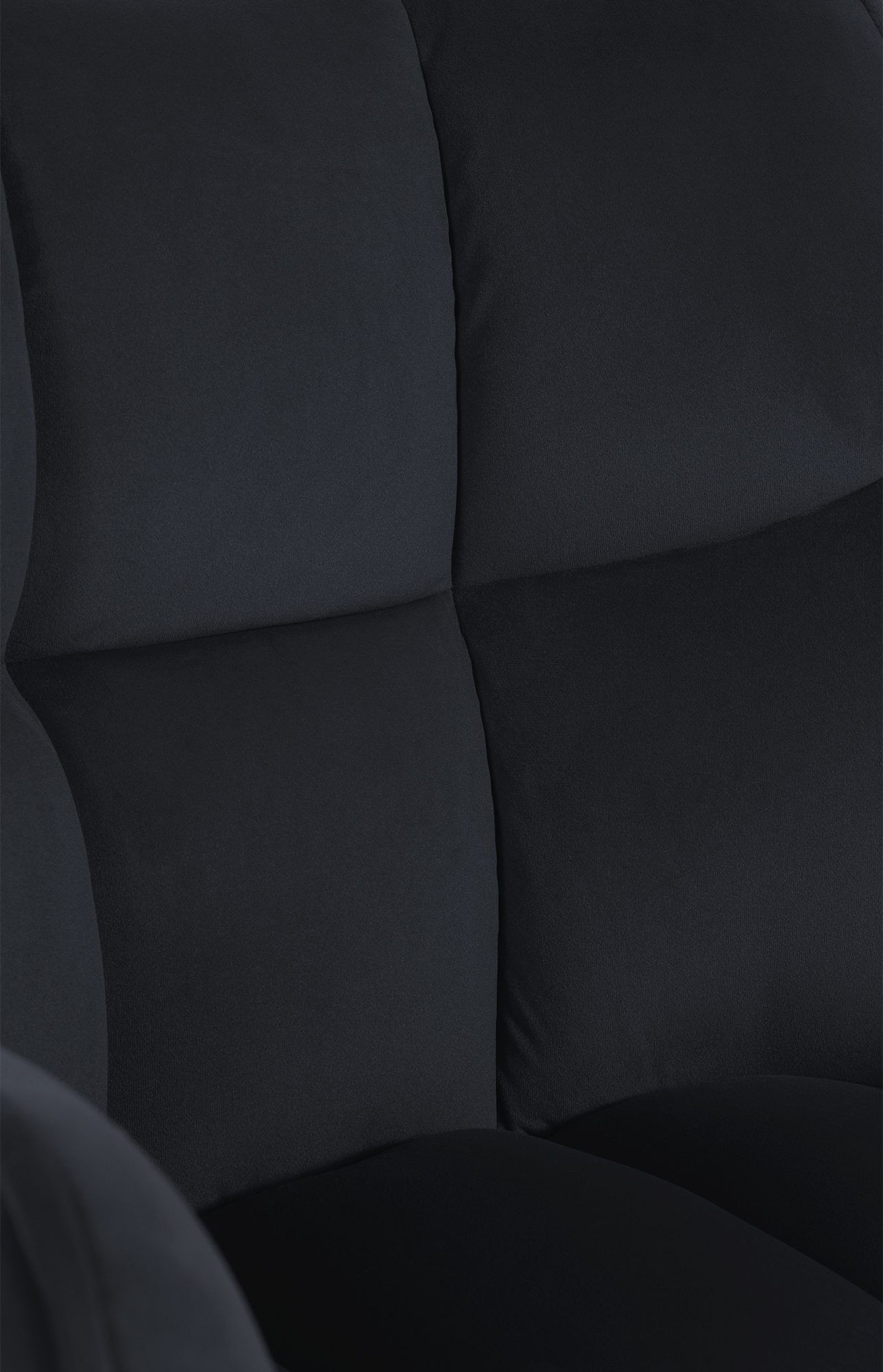 Esszimmerstuhl Swing Samt schwarz, schwarz