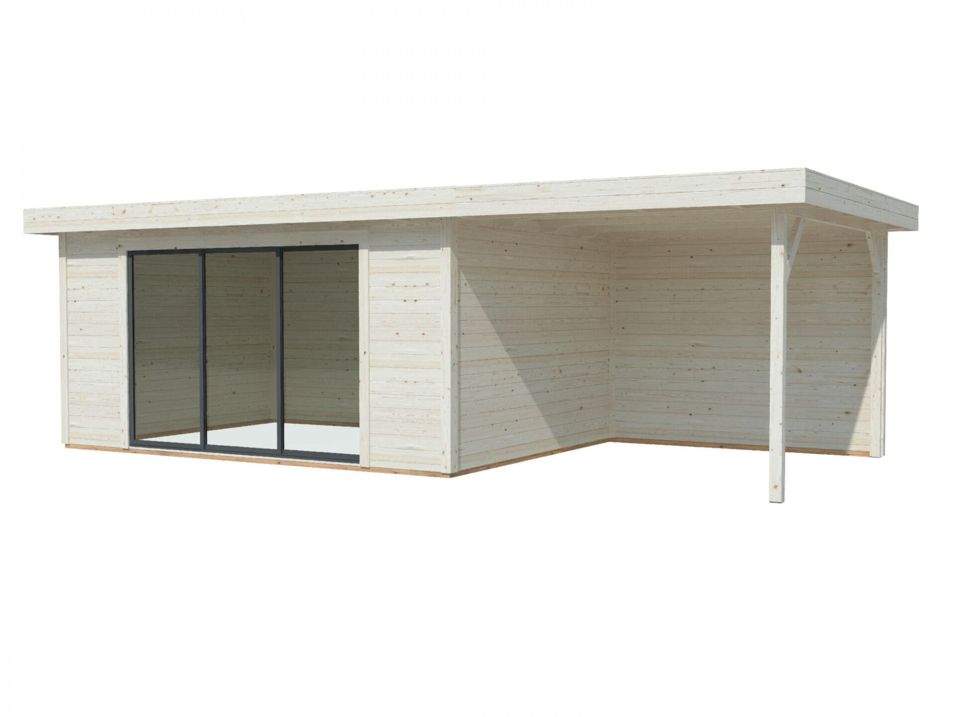 Flachdach Gartenhaus Aktion 47 Plus