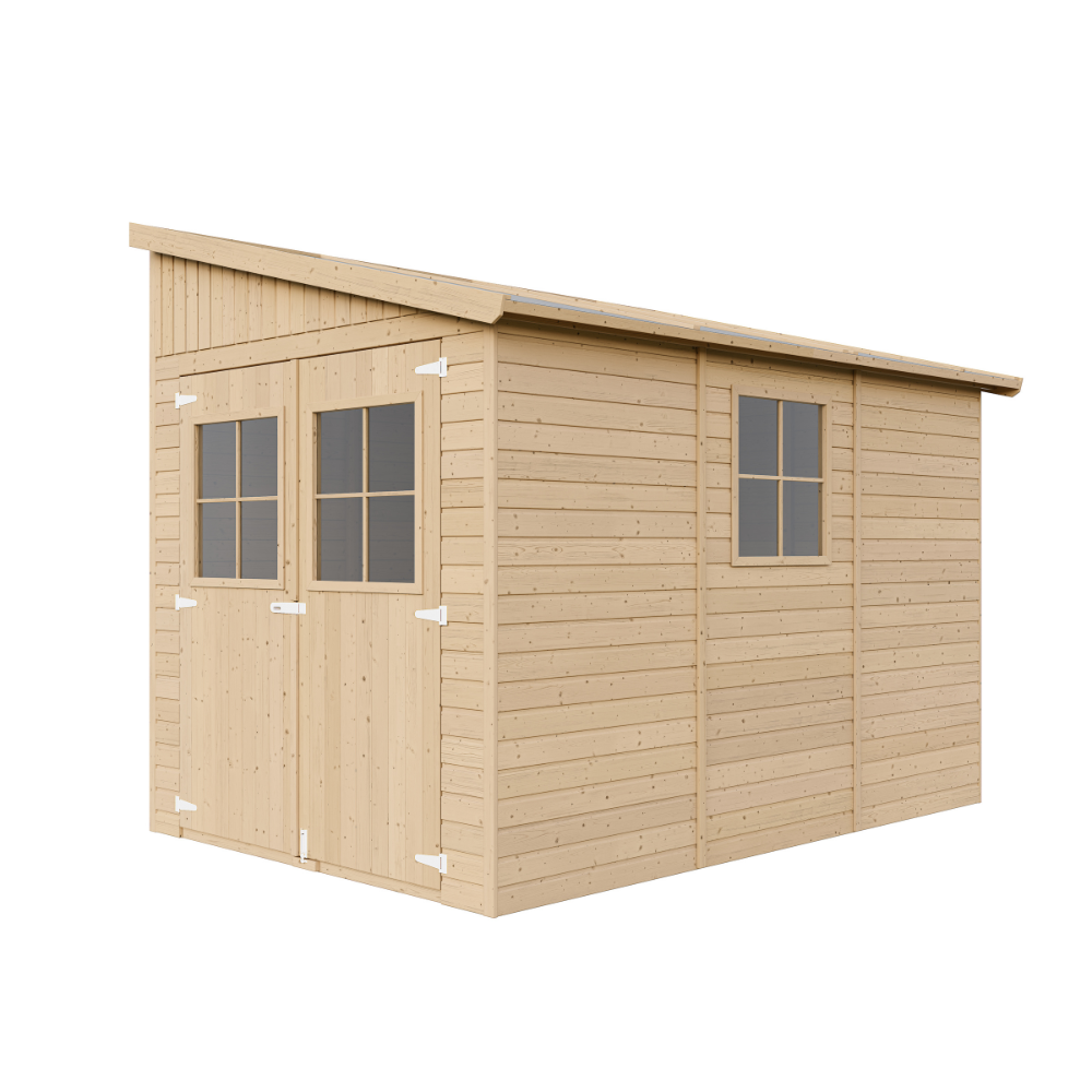Holz Gartenhaus Ida M339A – Gerätehaus 205 x 297 cm – 6 m2