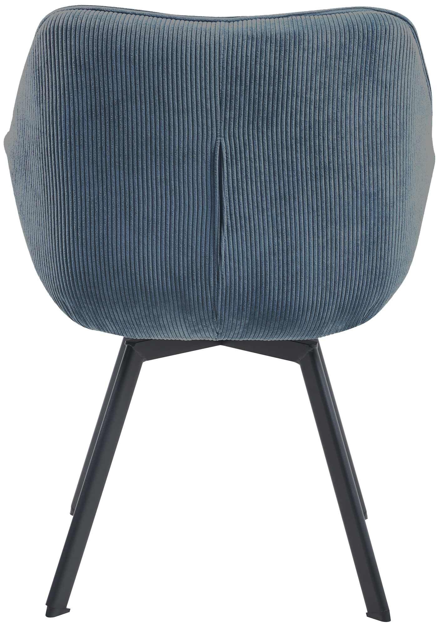Esszimmerstuhl Jordi Cord, blau