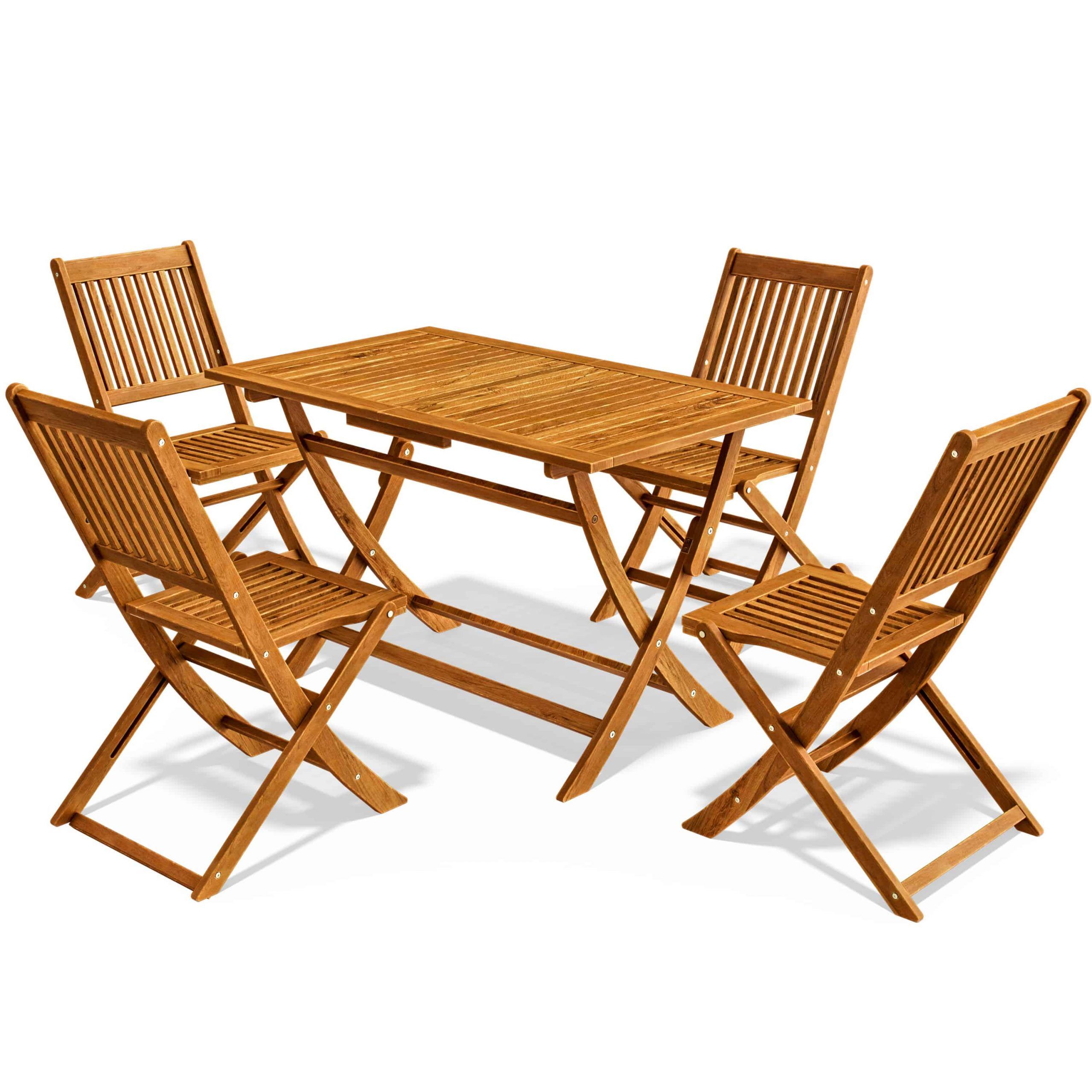 Garten-Sitzgruppe Sydney 5-tlg Akazienholz FSC®-zertifiziert