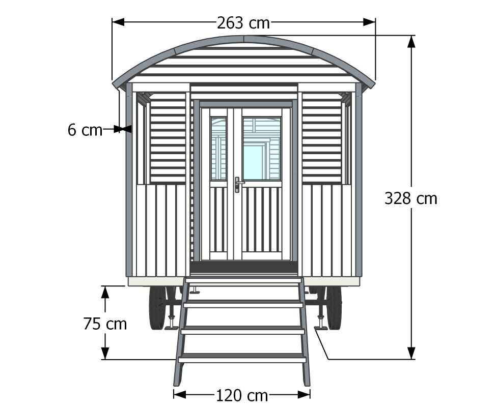 Tinyhaus Bauwagen Zirkuswagen Schäferwagen Pipowagen XXL 600