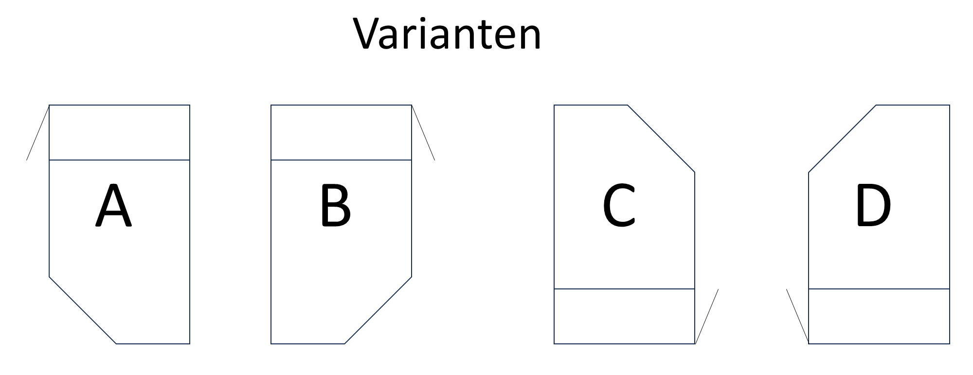 Montagevarianten