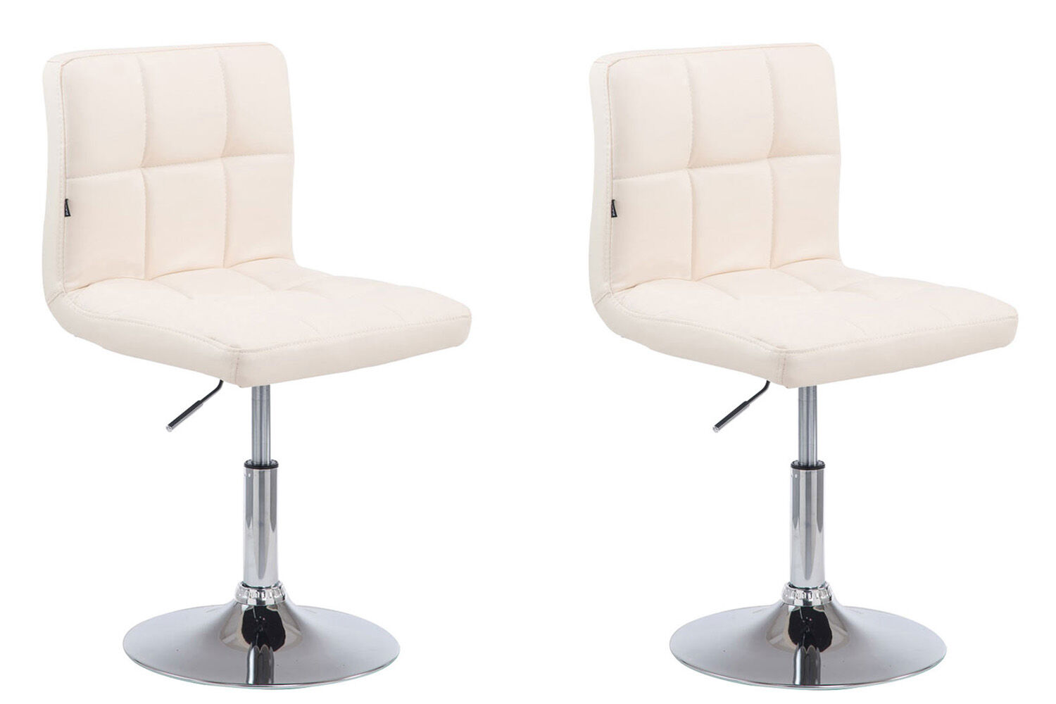 2er Set Lounger Palma V2 Kunstleder, creme