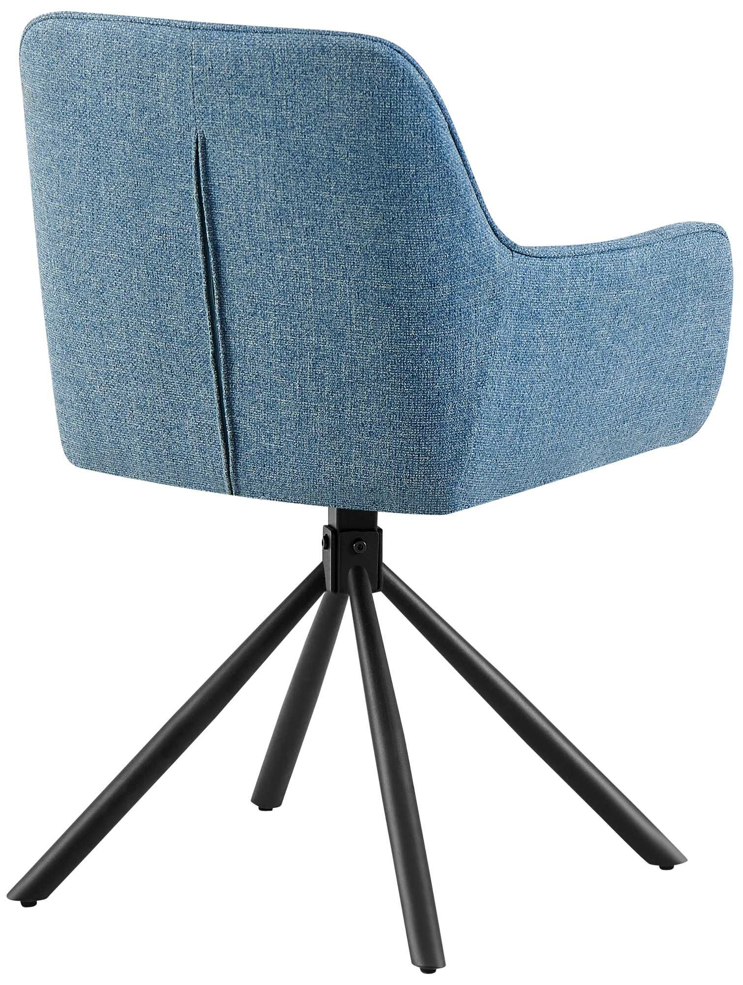 Stuhl Tipton Stoff, blau