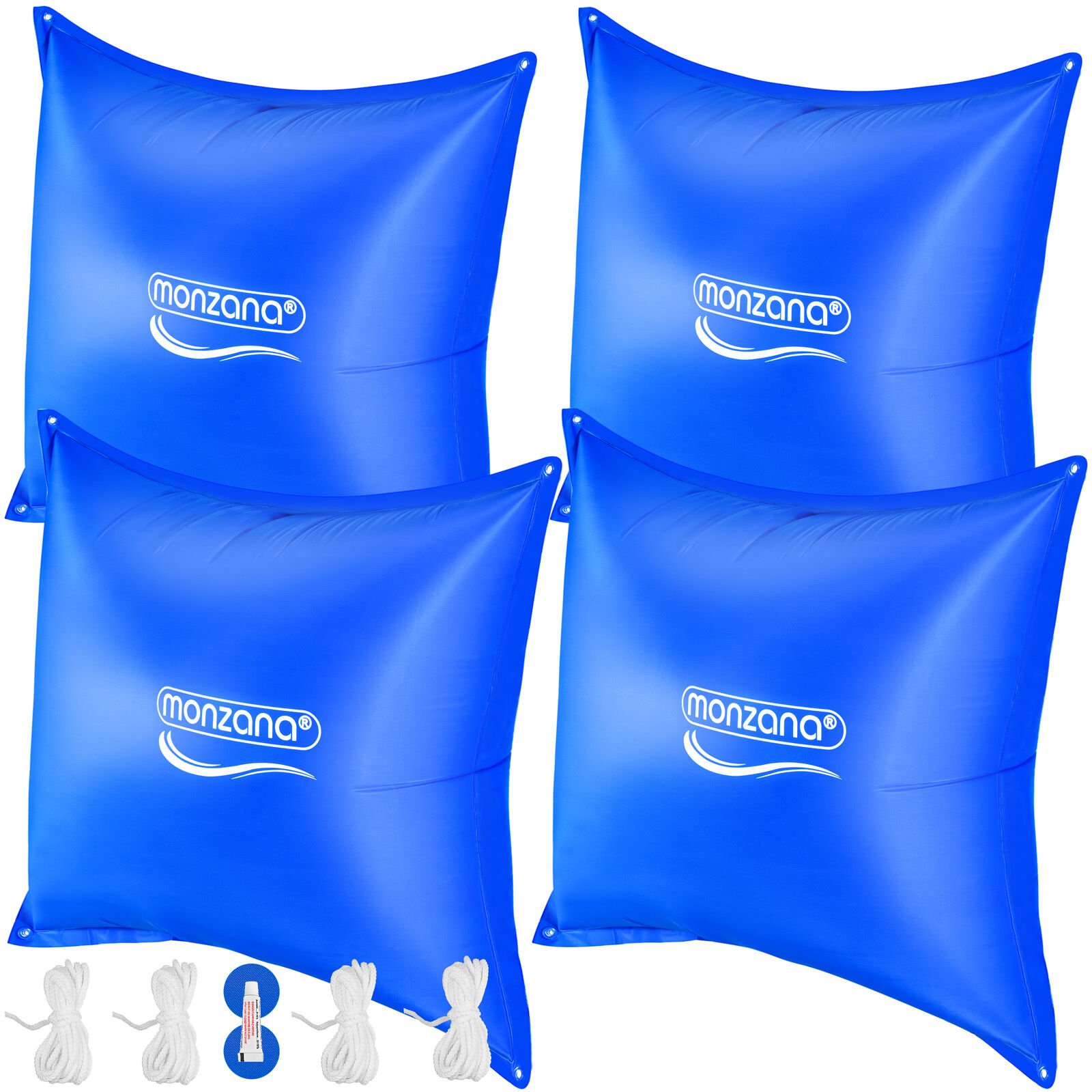 Poolkissen 4er-Set Blau 120x120cm -20°C