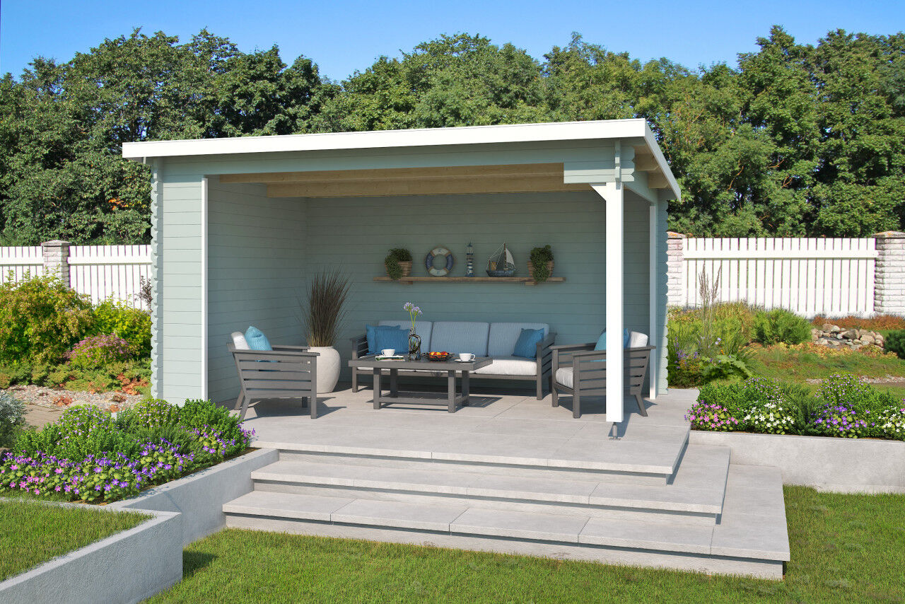Lasita Maja Pultdach Gartenpavillon Columbus