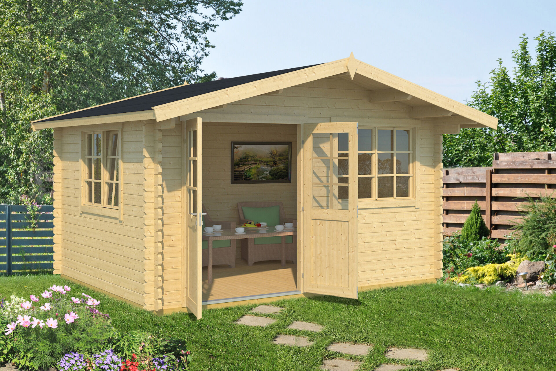 weka Gartenhaus 401 - 4,4x3,9m