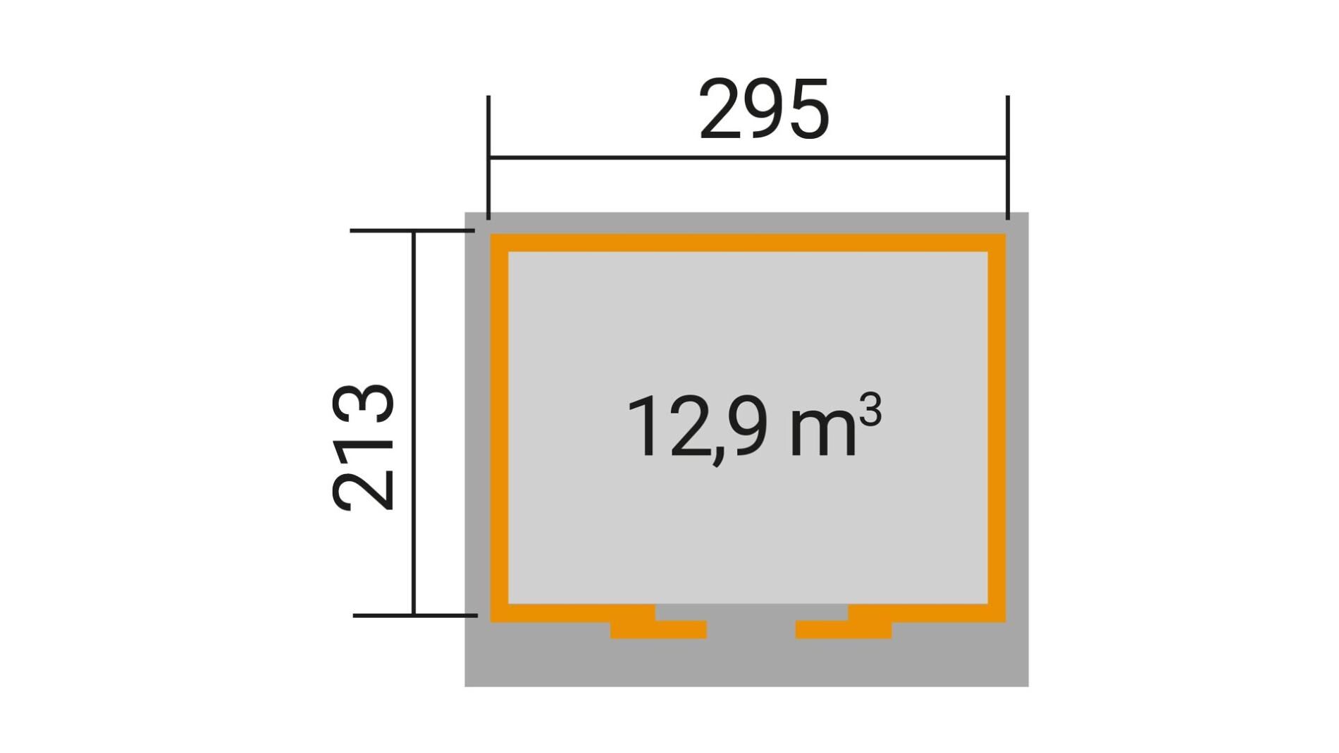 weka Schiebetürhaus 225 Gartenhaus 3,2x2,5m
