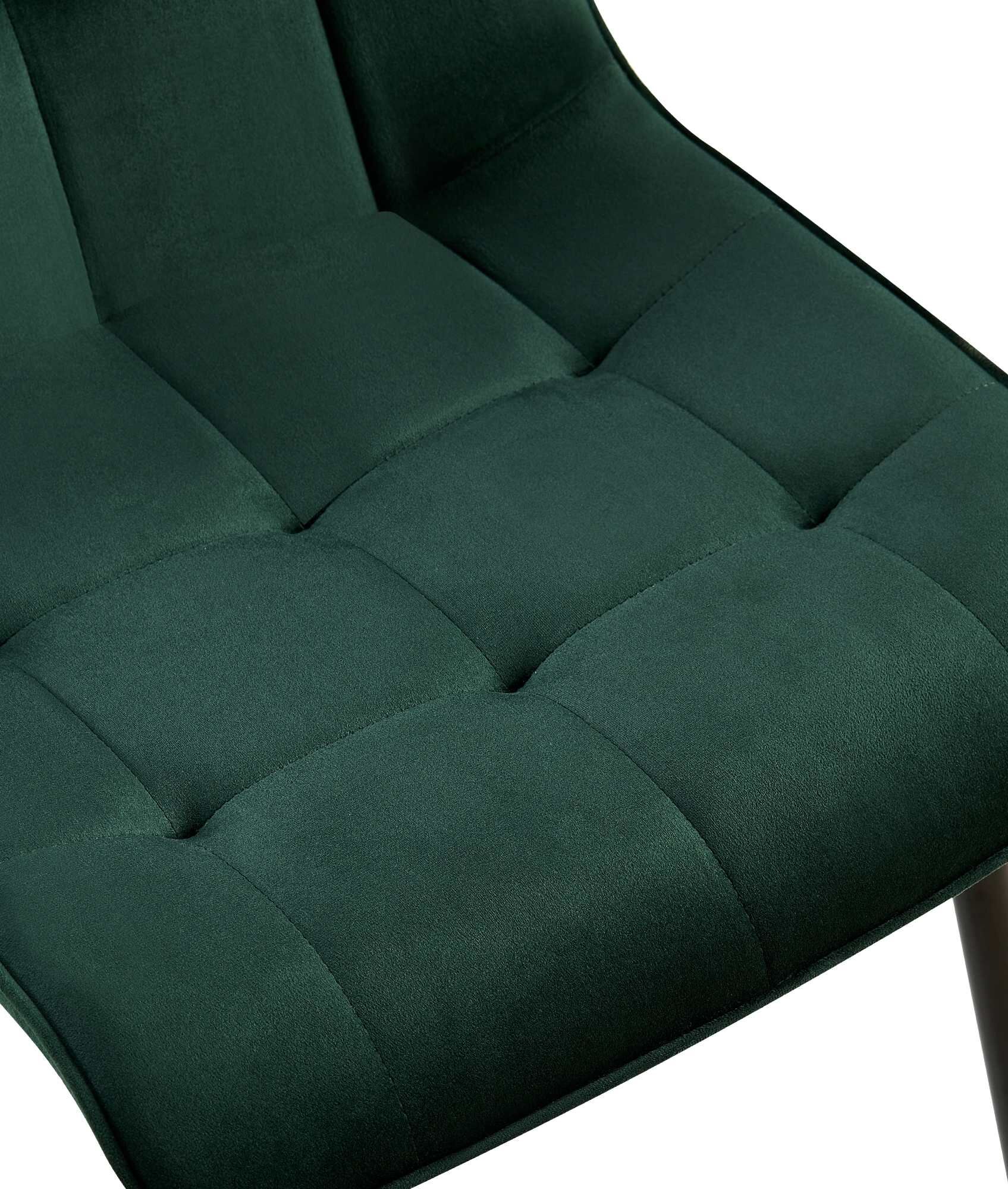 2er Set Esszimmerstuhl Gifford Samt, grün