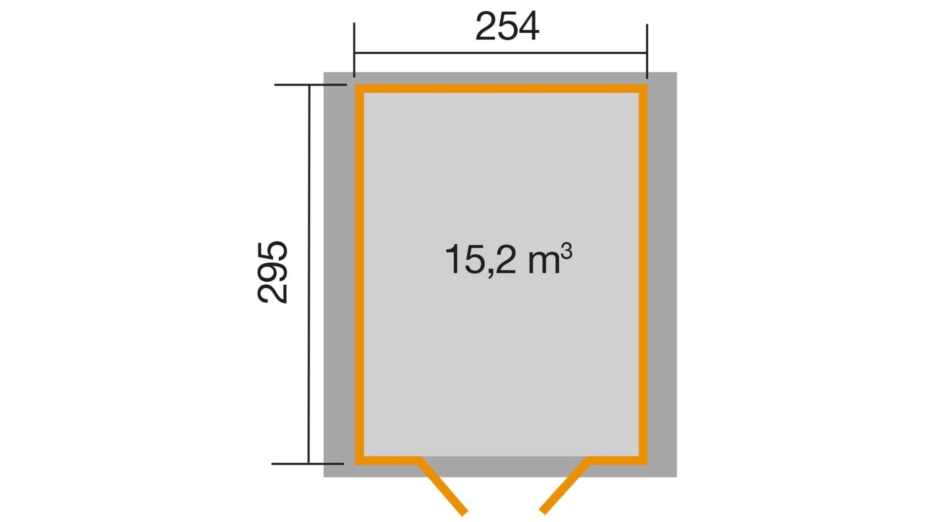 weka Gartenhaus 316 - 2,9x3,2m