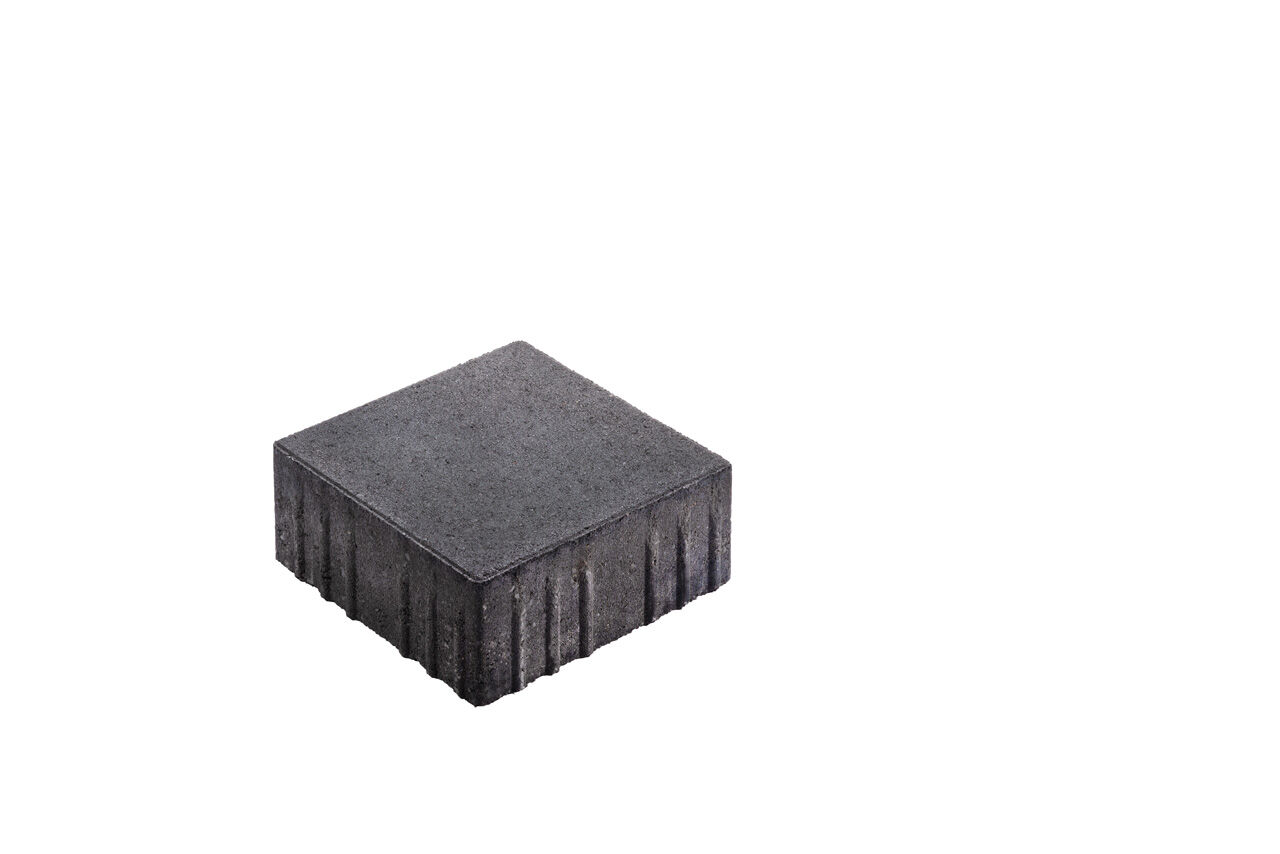 Pflasterstein Quadratpflaster Crescendo anthrazit mit Microfase 20 cm x 20 cm x 8 cm