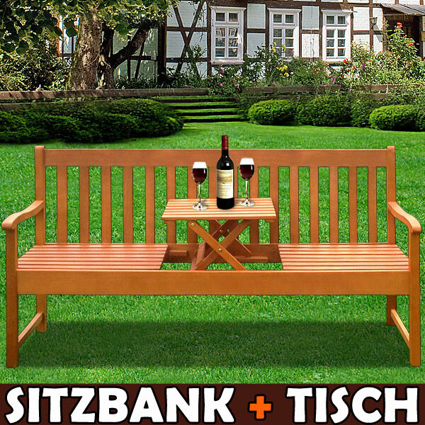 Gartenbank Picknick mit Tisch Eukalyptus FSC®-zertifiziert