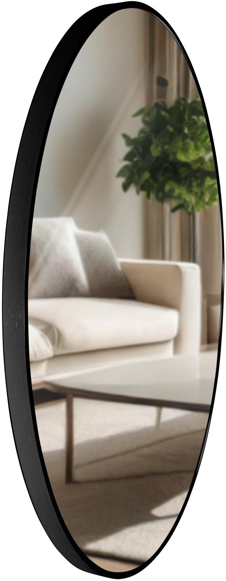 Wandspiegel Elsie XL, schwarz