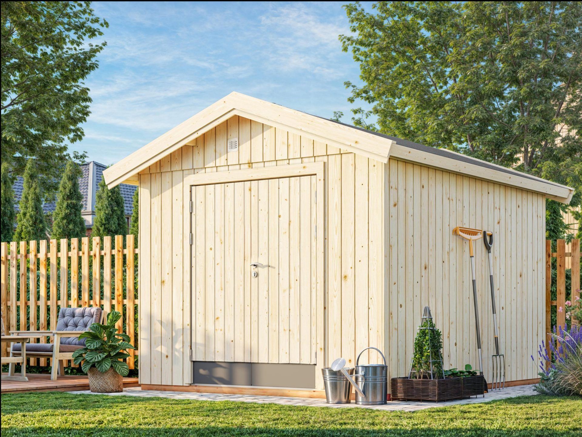 Gerätehaus Holz Martin 8,4 Premium von Palmako