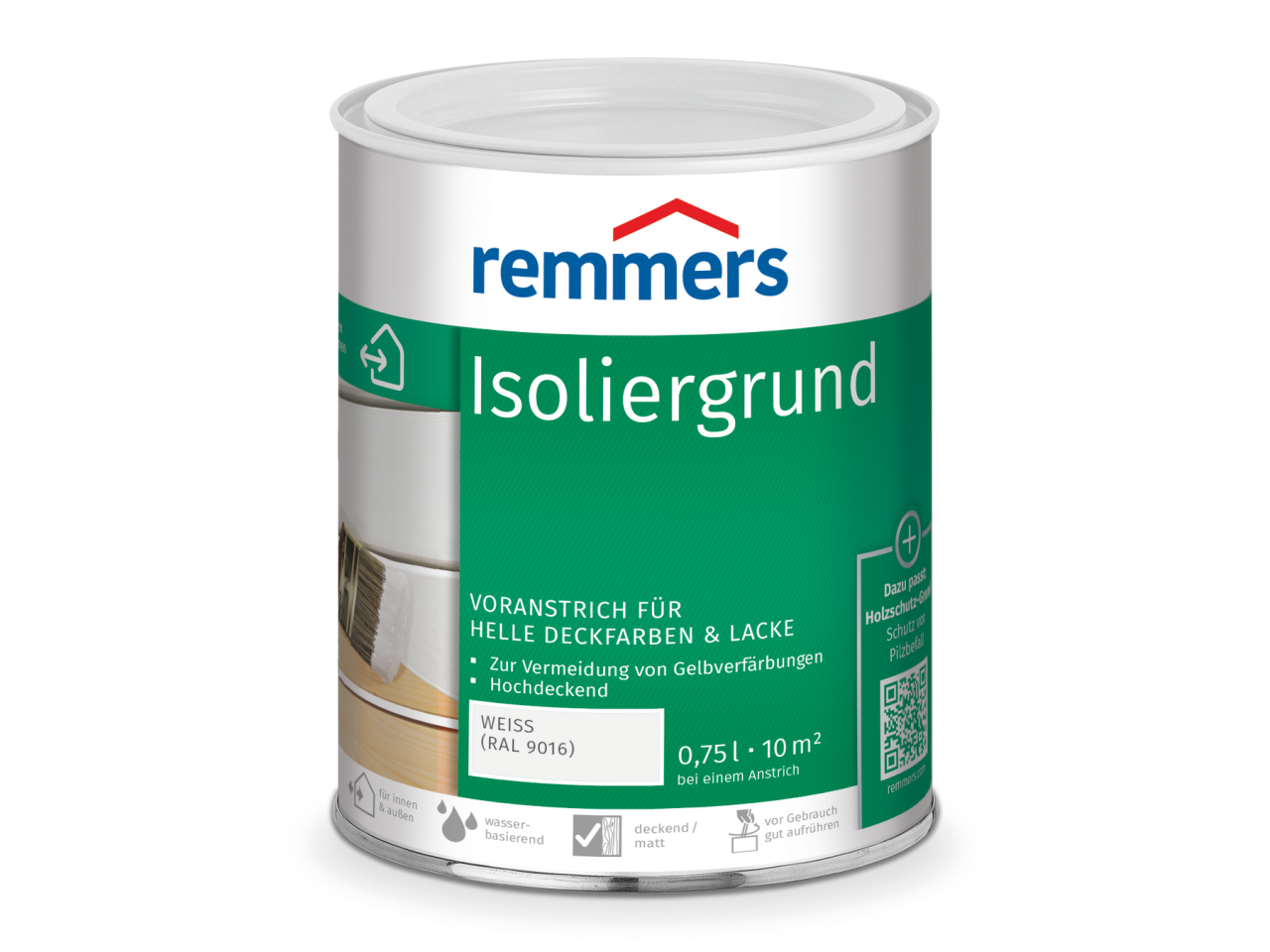 Remmers Isoliergrund 0.75 l weiß (RAL 9016) Streichqualität