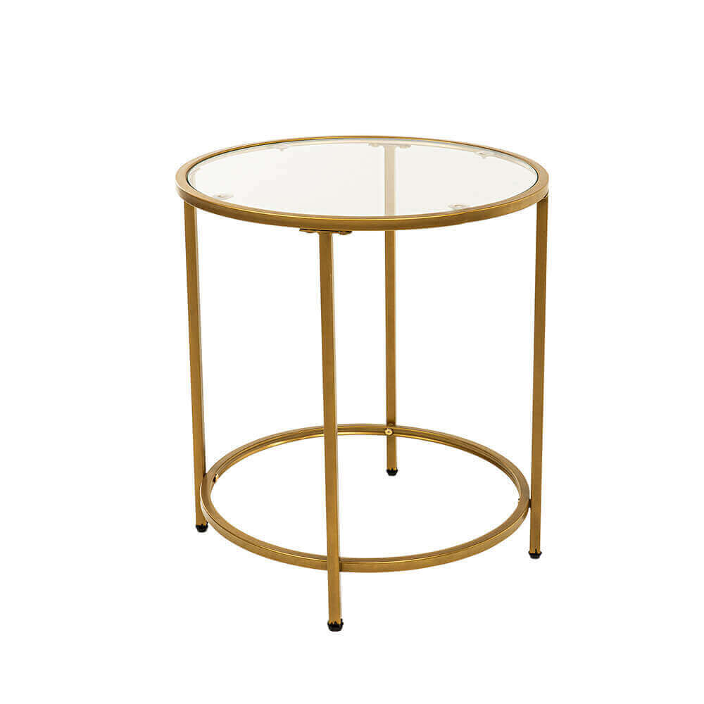 Samtstuhl mit Beistelltisch SELESA - Beige