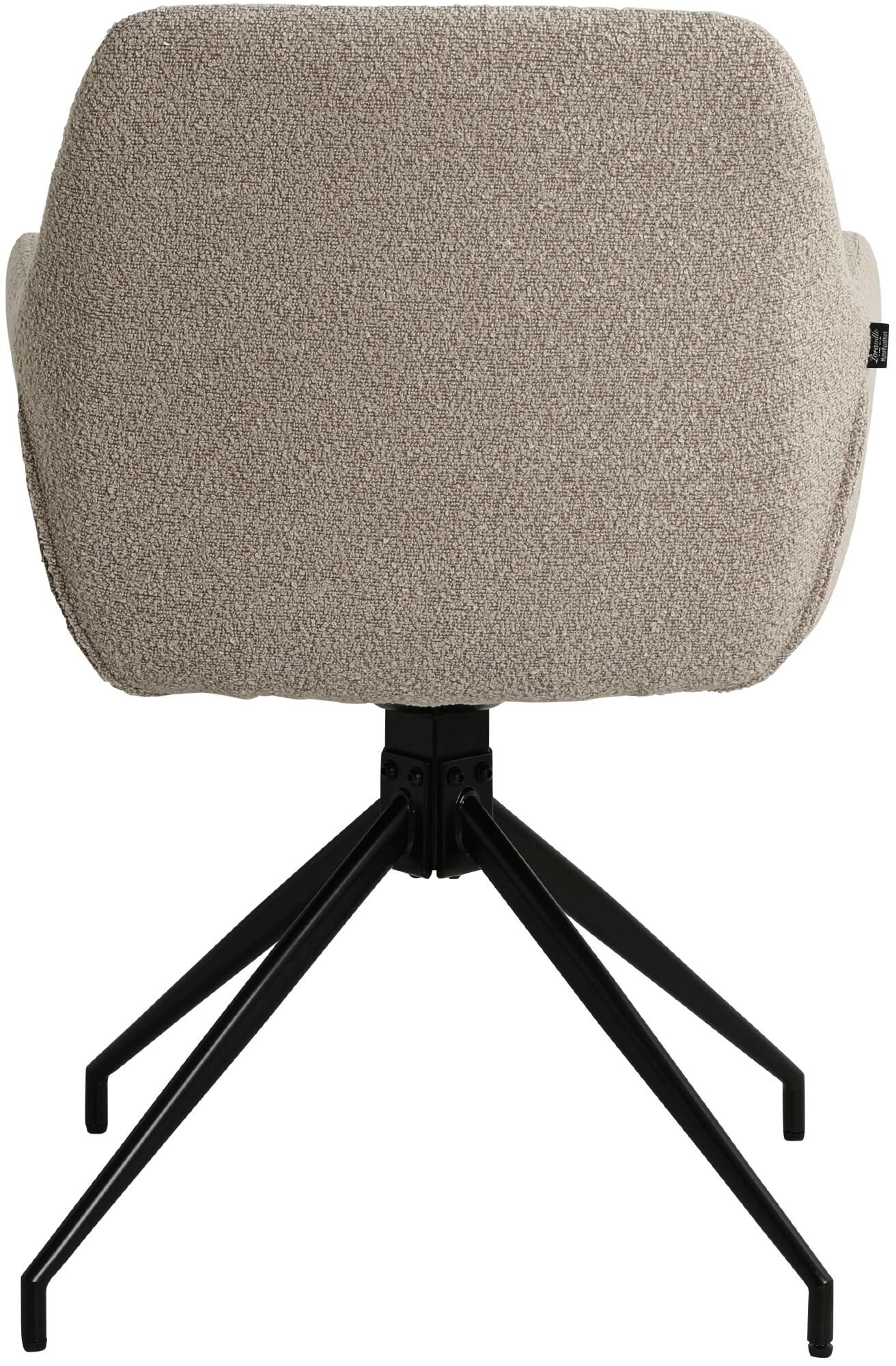 Esszimmerstuhl Merlinda Stoff Teddy, taupe