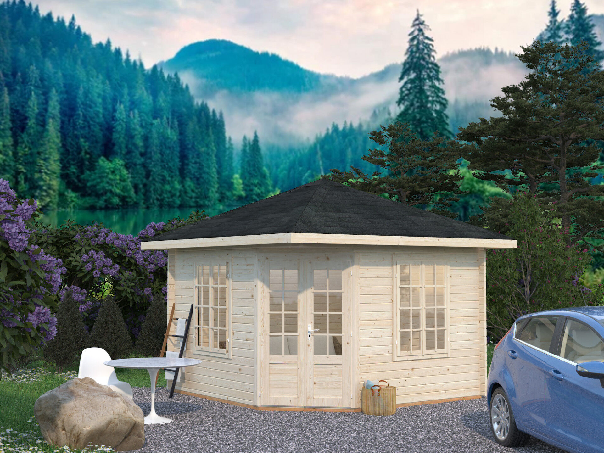 Palmako 5 Eck Gartenhaus Melanie 9,9 m²