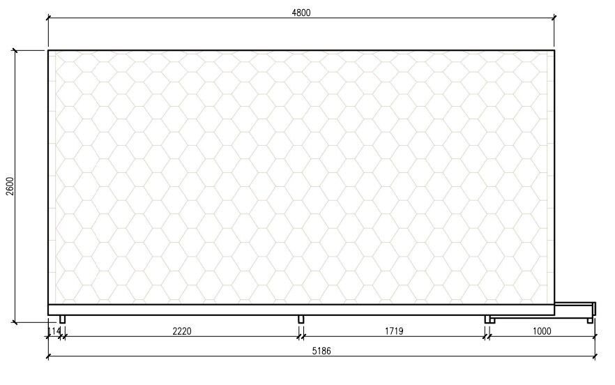 Camping Pod Turku 240x590, Bausatz