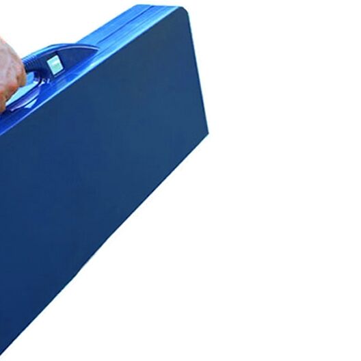 Campingtisch Blau Alu für 4 Personen klappbar