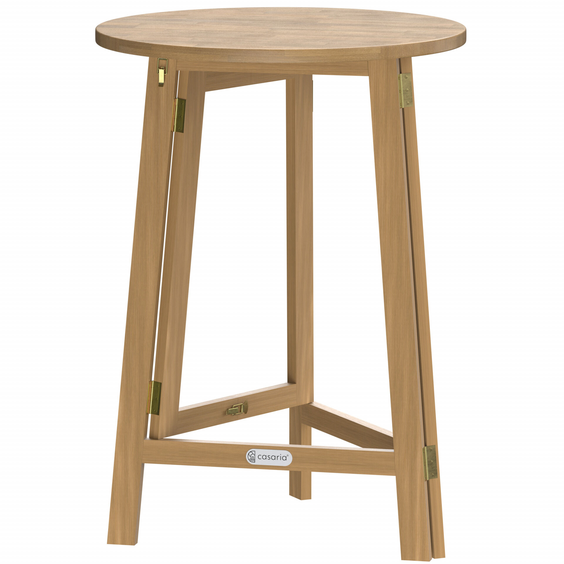 Stehtisch klappbar Akazienholz Ø80cm H110cm wetterfest stabil