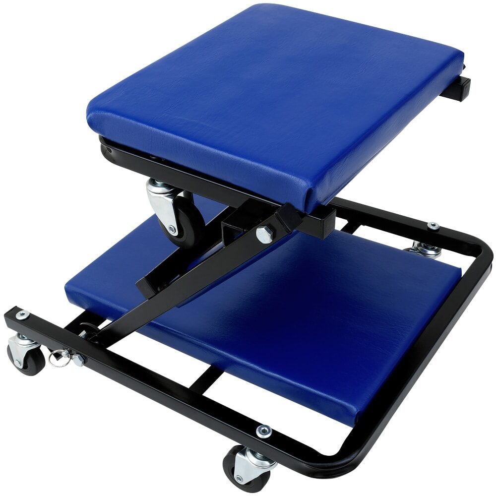Kfz-Montageliege Rollbrett Blau 92x44x12cm umbaubar