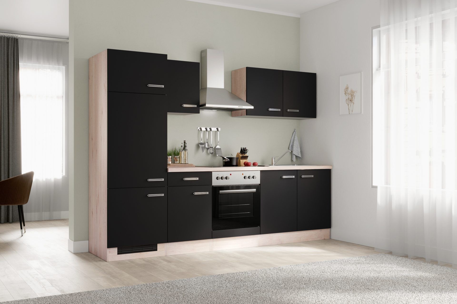 Küchenzeile ELVA 270 cm mit E-Geräten