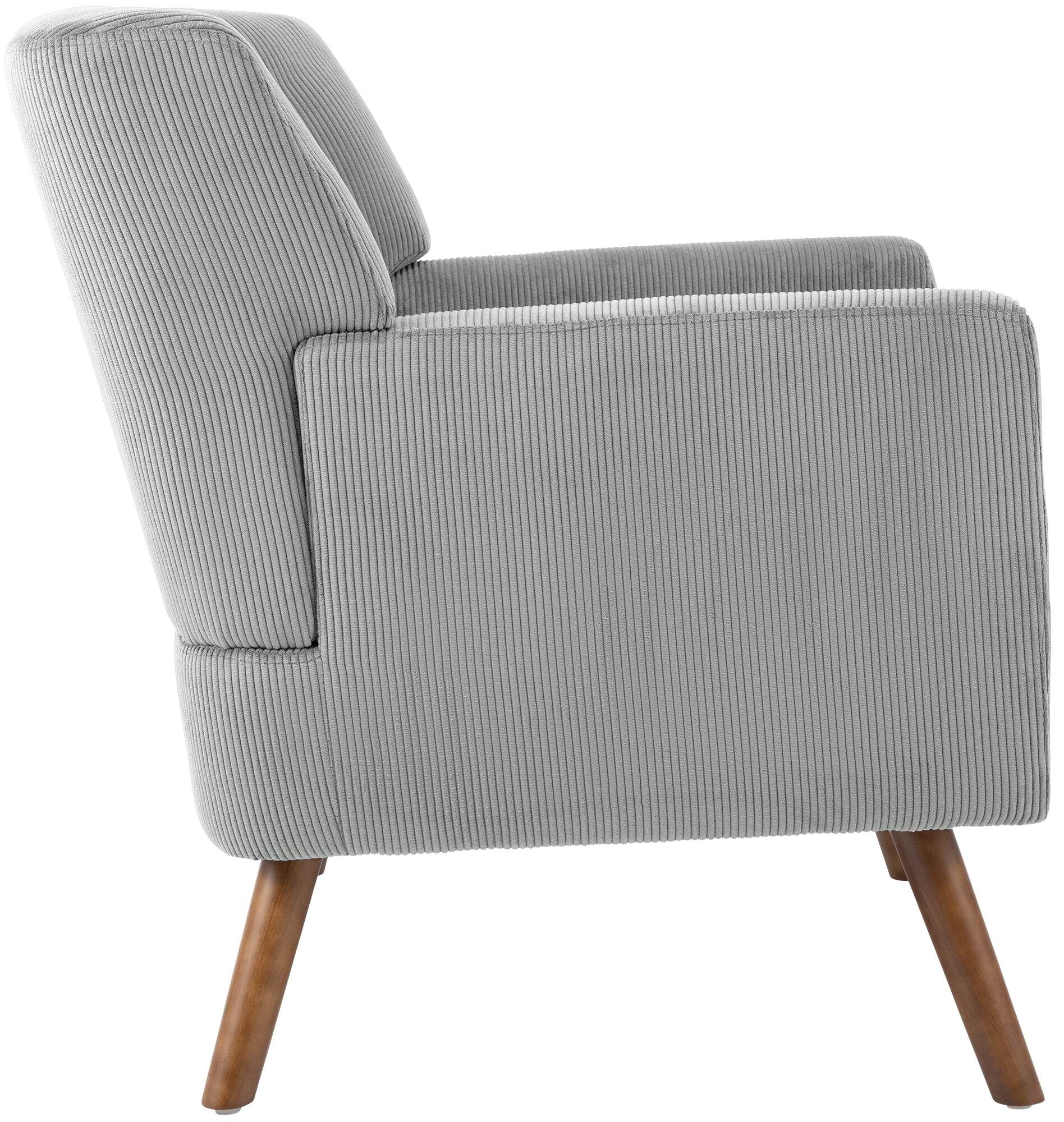 Sessel Kioni Cord, grau