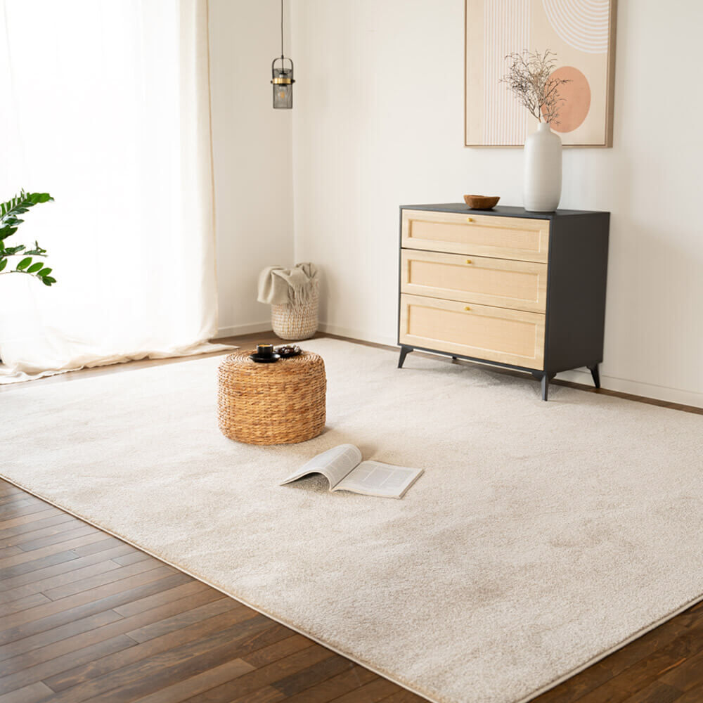 Kurzflor Teppich FOFI - 320 x 240 cm Beige