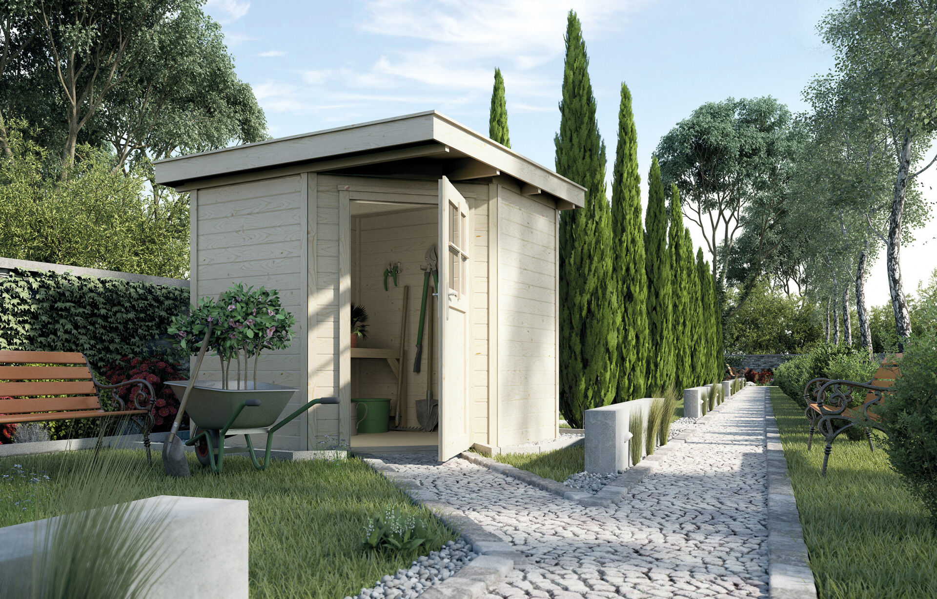 weka Gartenhaus 229 - 2,7x2,7m