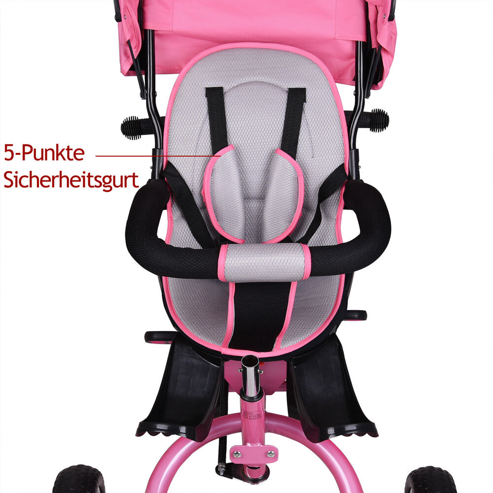 Multifunktionales Kinderdreirad Pink