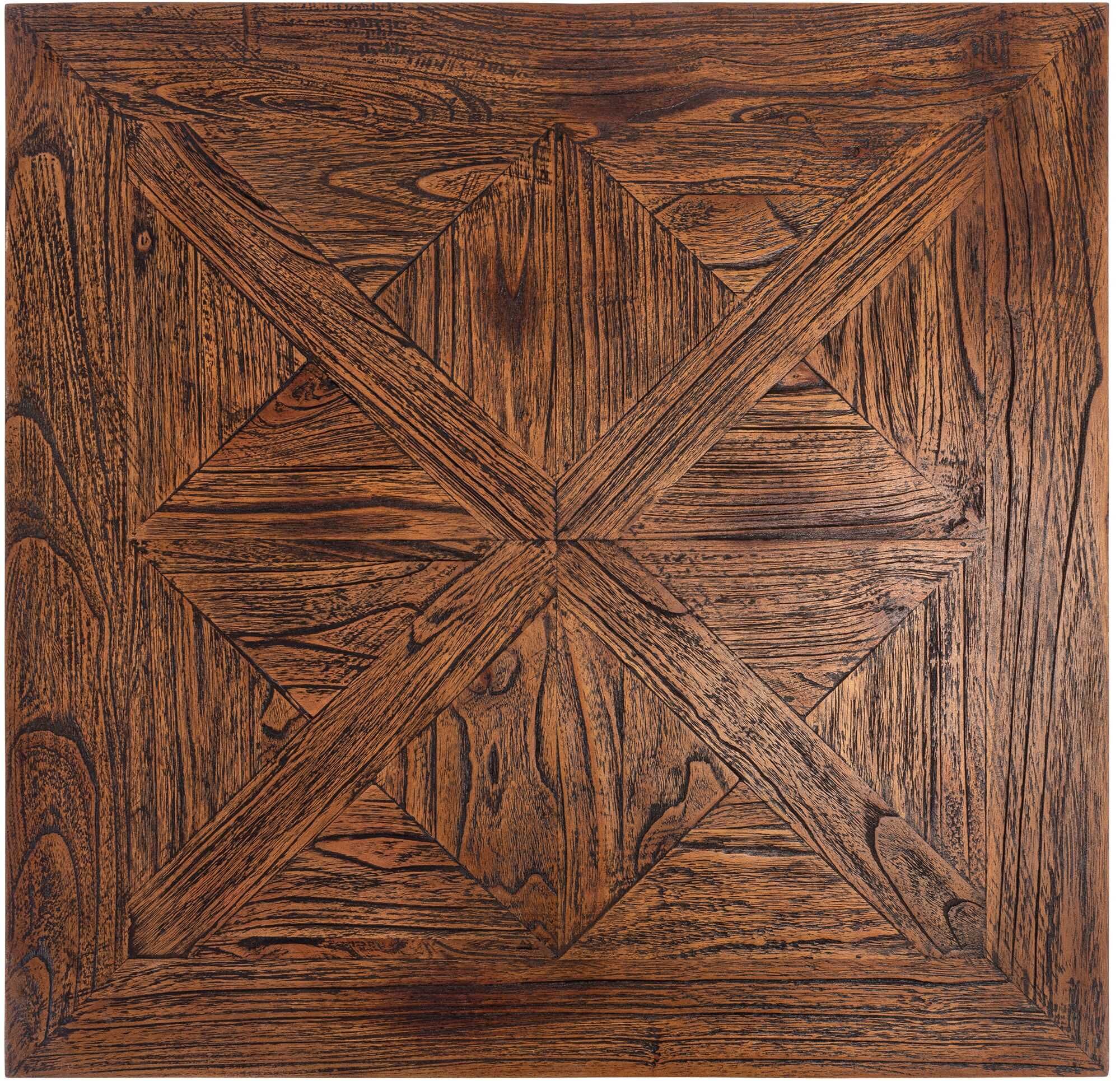 Esstisch Lindon 80x80 cm eckig, weiß/braun