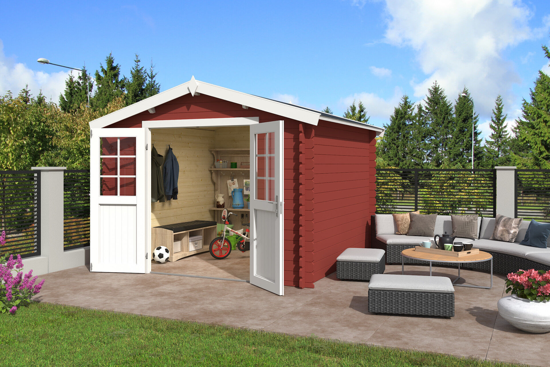 Lasita Maja Gerätehaus Norah 275