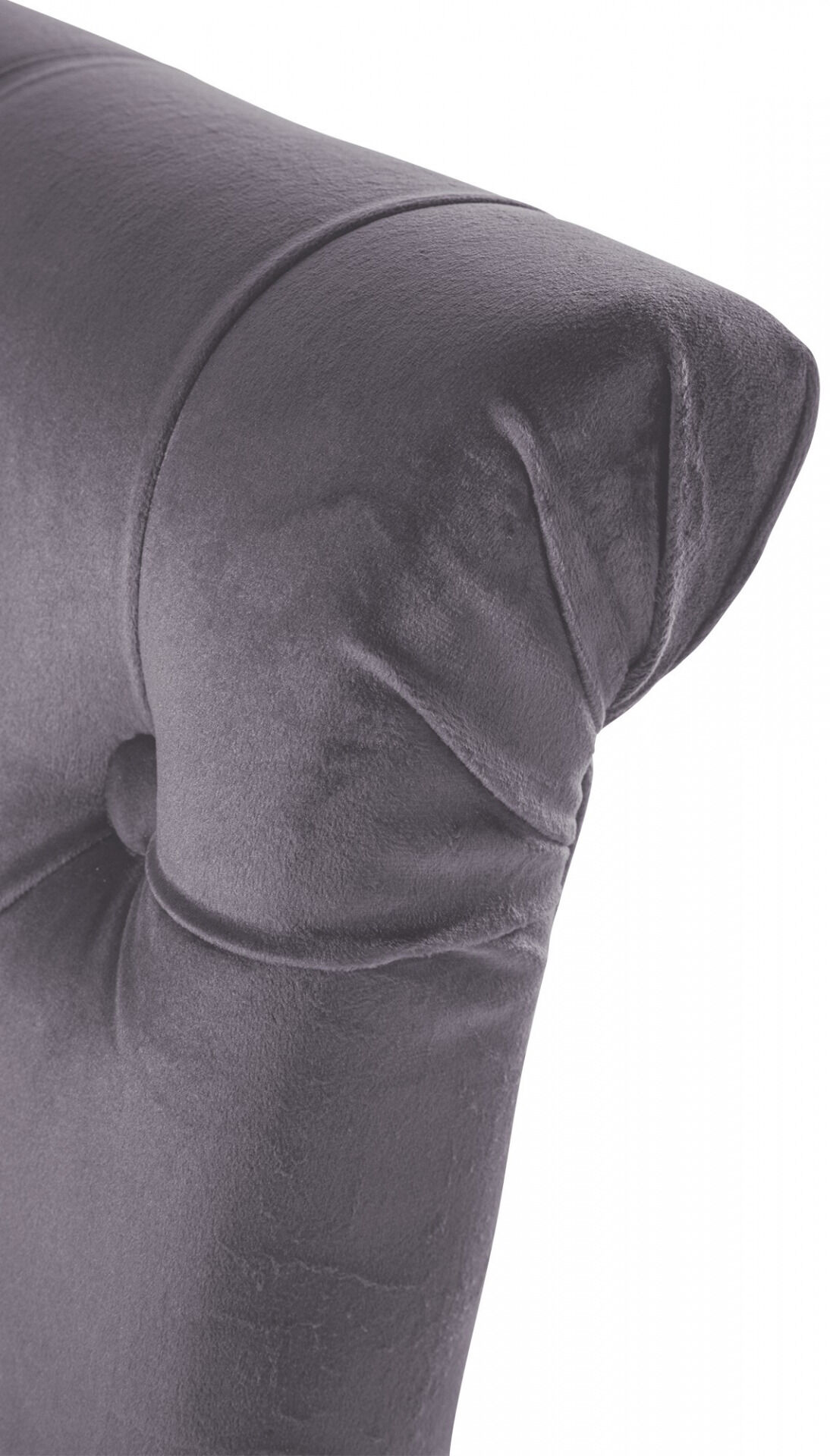 Esszimmerstuhl Lisburn Samt, dunkelgrau