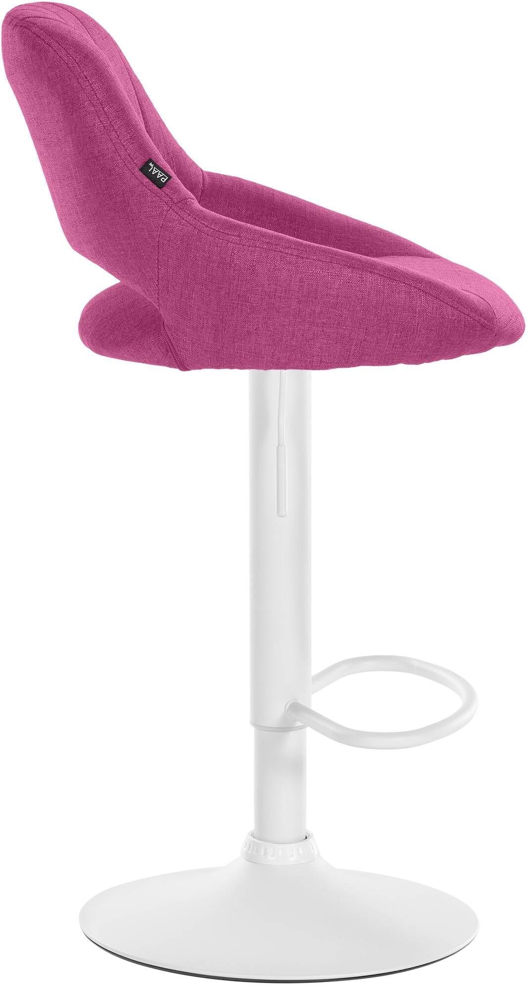 Barhocker Milet Stoff weiß, lila