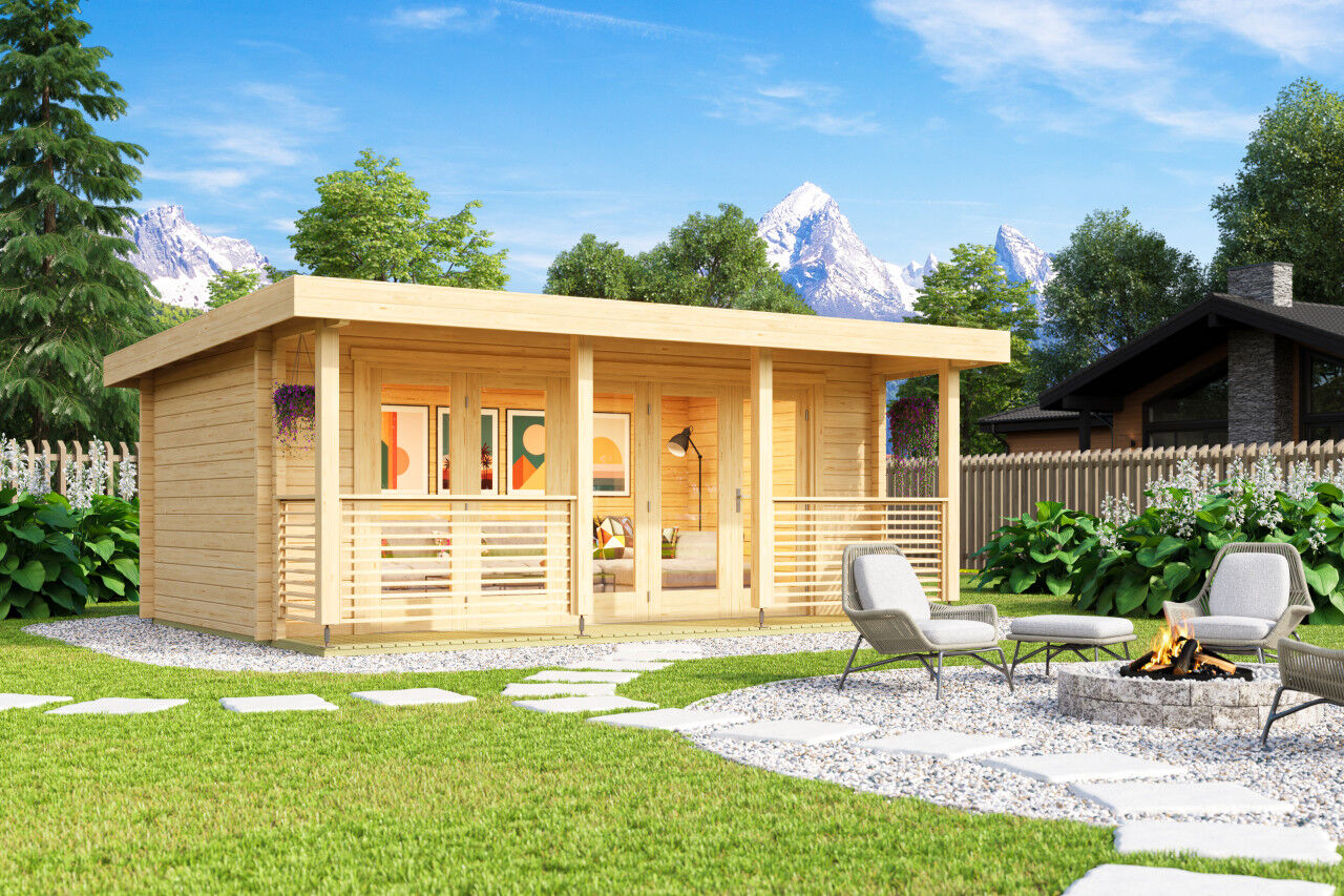 Pultdach Gartenhaus Liverpool 1