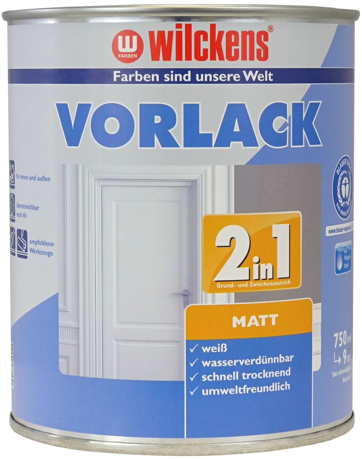 Wilckens Vorlack 2in1 Weiß matt 0.75l