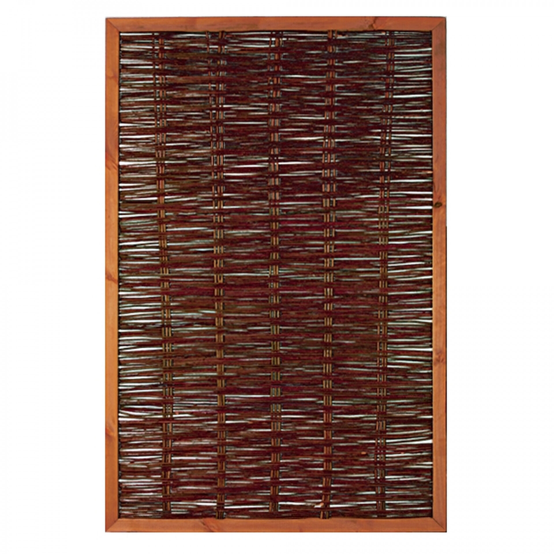 FAKO Weidengeflechtzaun, 120 x 180 cm, mit umlauf. Rahmen