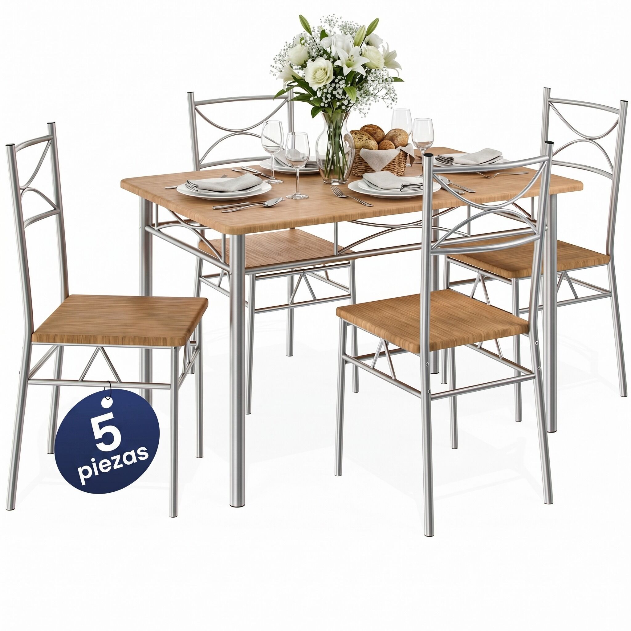 Sitzgruppe Paul 5-tlg Buche