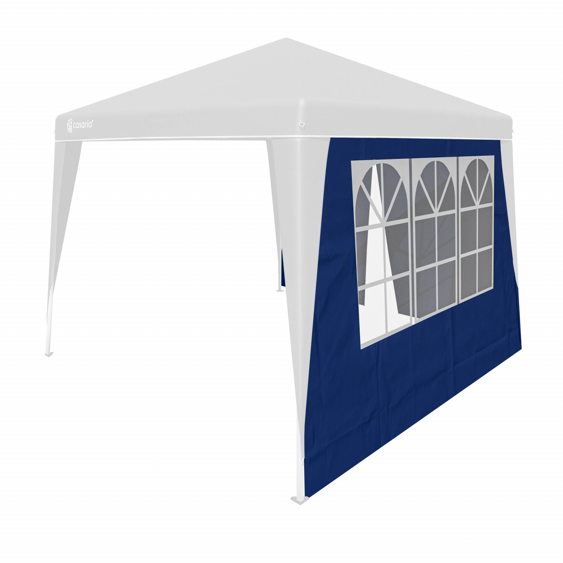 Seitenwand Faltpavillon Capri 2er-Set Blau 3x3m
